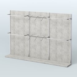 Система ЭЛЕГАНТ №1 пристенная с ДСП (3600 мм), Метрополитан Грей