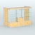 Павильон из профиля пристенный №1а (4,05 кв. м) Дуб Золотистый