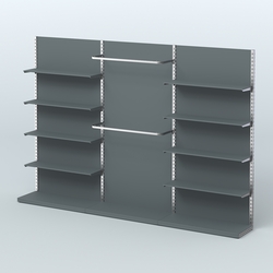 Система ЭЛЕГАНТ №5 пристенная с ДСП (3600 мм), Темно-Серый