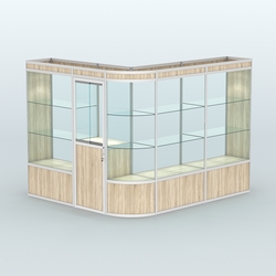 Павильон из профиля угловой №2а (5,5 кв.м), Дуб Сонома