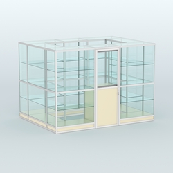 Павильон из профиля островной №1г, Крем Вайс