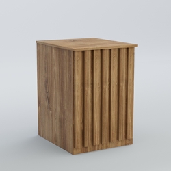 Ресепшен - стол узкий серии ПРИЛИВ №9, Дуб Канзас коричневый