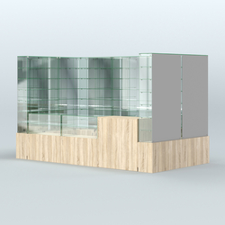 Павильон ИСТРА (глубина витрин-300мм) №3г (5, 94 кв.м), Дуб сонома