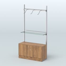 Система ЭЛЕГАНТ №6 без ДСП с тумбой T22 (1200 мм), Орех