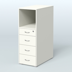 Тумба высокая Стандарт, Белый