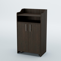 Стойка официанта "Бармен" №4-П передвижная, Дуб Венге