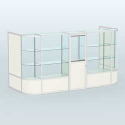 Павильон из профиля пристенный №12б (5,50 кв.м), Белый