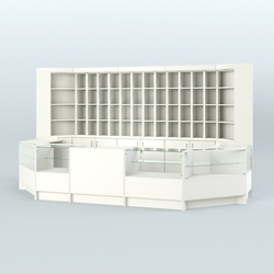 Павильон в торговый центр для продажи чая и кофе №8, Белый