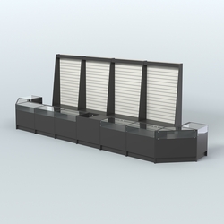 Торговый Островок "Эконом" №7 (12, 4 кв.м), Черный и Белый