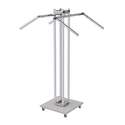 Торговое вешало для одежды под торцевую вывеску КОНТУР №K1-8Ц-КНХ, Серый