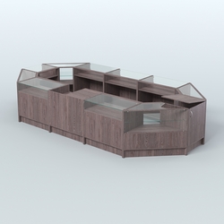 Торговый Островок "Эконом" №2 (9, 26 кв.м), Ясень Анкор темный