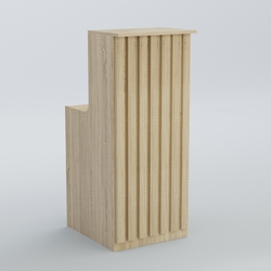 Ресепшен узкий серии ПРИЛИВ №2, Дуб сонома