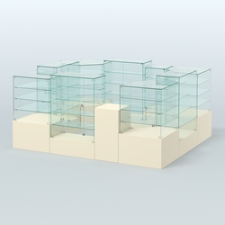 Павильон ИСТРА в центр зала №4а (закрытый) (7, 15 кв.м), Крем Вайс