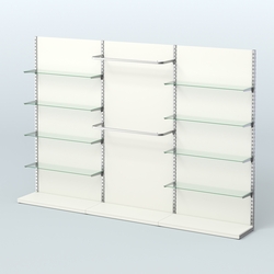 Система ЭЛЕГАНТ №6 пристенная с ДСП (3600 мм), Белый