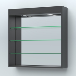 Витрина настенная "Фаберлинк", Черный