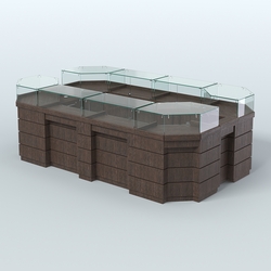 Торговый островок GOLD №5 (6,75 кв.м), Дуб Венге