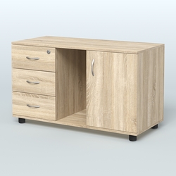 Тумба сервисная левая (на опорах) Камелот, Дуб Сонома