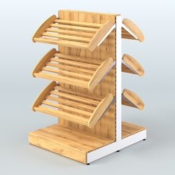 Стеллаж для хлеба и выпечки островной низкий СХОН-01, Дуб Золотистый