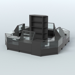 Торговый Островок "Эконом" №3 (16, 95 кв.м), Черный