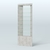 Высокая витрина серии Эконом №305 внешний угол (без дверей) Метрополитан Грей