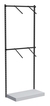 Настенная система с подиумом и пристенными поручнями для одежды ЛОФТ №2 (900мм) Cерый