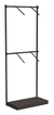 Настенная система с подиумом и пристенными поручнями для одежды ЛОФТ №2 (900мм) Дуб Венге