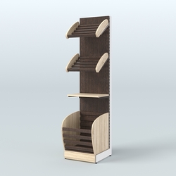 Стеллаж для хлеба и выпечки с нижней корзиной - накопителем Феникс №14К, Дуб Сонома + Дуб Венге