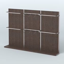 Система ЭЛЕГАНТ №1 пристенная с ДСП (3600 мм), Дуб Венге