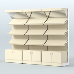 Стеллаж для хлеба и выпечки с тремя трехсекционный Феникс №2, Крем Вайс