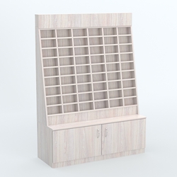 Стенд для очков №1 с накопителем, Ясень Анкор светлый