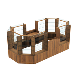 Торговый островок в центр зала ГРАЦИЯ №5 (открытый) (8, 55 кв.м), Орех