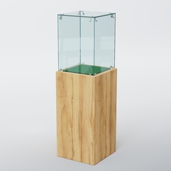 Витрина для музеев "Коллекция" №5 с подсветкой, Дуб Золотистый