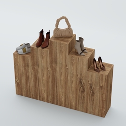 Демо-стенд Ступени-Пирамида №2, Дуб Канзас коричневый