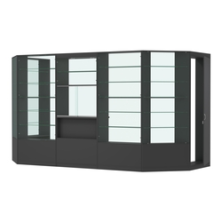 Пристенный торговый павильон из ДСП СЭСП №5 (6 кв.м), Черный