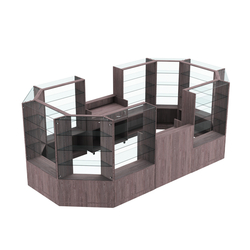 Торговый островок в центр зала ГРАЦИЯ №5 (открытый) (8, 55 кв.м), Ясень Анкор темный