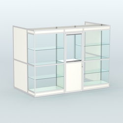 Павильон из профиля пристенный №1в (4,05 кв. м), Белый