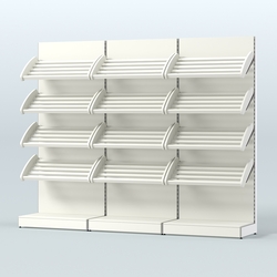 Стеллаж для хлеба и выпечки трехсекционный Феникс №8, Белый