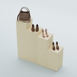 Демо-стенд Ступени-Лестница №3, Крем Вайс