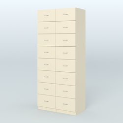 Шкаф для аптек - картотека серии RED №8 , Крем Вайс