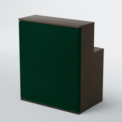 Ресепшен БАРХАТ СЕРЫЙ ПЕРЛАМУТР №1 (ровная поверхность), Дуб Венге  + Велюр Tiffany 10 Dk. Green