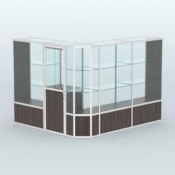 Павильон из профиля угловой №3б (5,5 кв.м), Дуб Венге