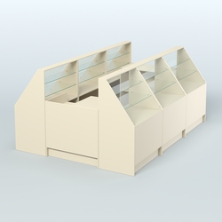 Торговый Островок "Эконом" №20 (5, 45 кв.м), Крем Вайс