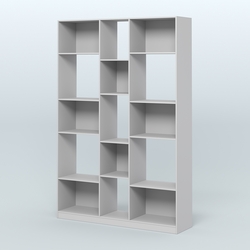 Стеллаж из ДСП серии ЛОФТ №14-1, Серый