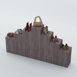 Демо-стенд Ступени-Пирамида №3, Ясень Анкор темный