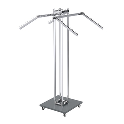 Торговое вешало для одежды под торцевую вывеску КОНТУР №K1-8Ц-КНХ, Темно-Серый