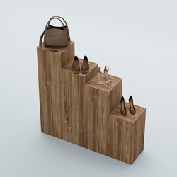 Демо-стенд Ступени-Лестница №3, Дуб Канзас коричневый