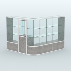 Павильон из профиля угловой №2б (5,5 кв.м), Бетон Чикаго светло-серый F186 ST9