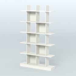 Торговый стеллаж Лофт №4 с ячейками, Белый