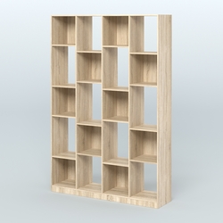 Стеллаж из ДСП серии ЛОФТ №11-1, Дуб Сонома