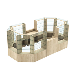 Торговый островок в центр зала ГРАЦИЯ №5 (открытый) (8, 55 кв.м), Дуб сонома